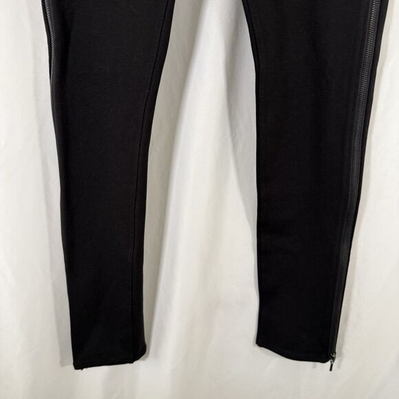 New Dittos Jeans Women's 28 Black Button ZIp Maxine Side Zip Ponte Leggings - Picture 3 of 12